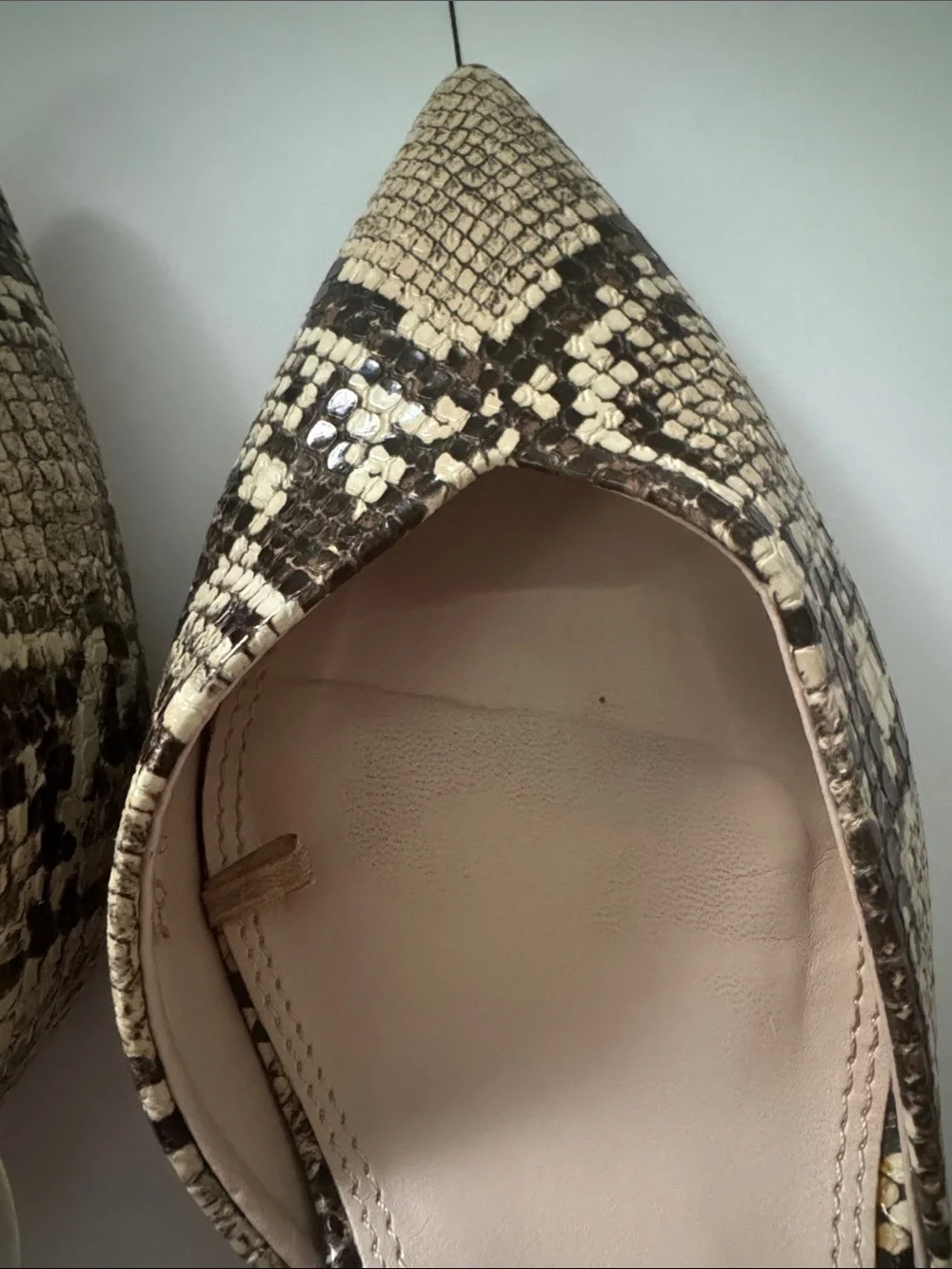 Zara snakeskin heels